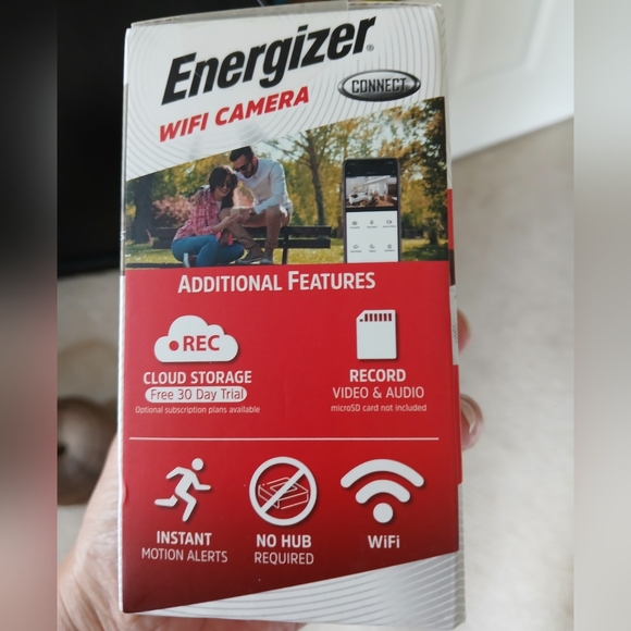 Energizer WIFI Camera, Smart Camera Wired Power, Night Vision Indoor - Picture 4 of 4